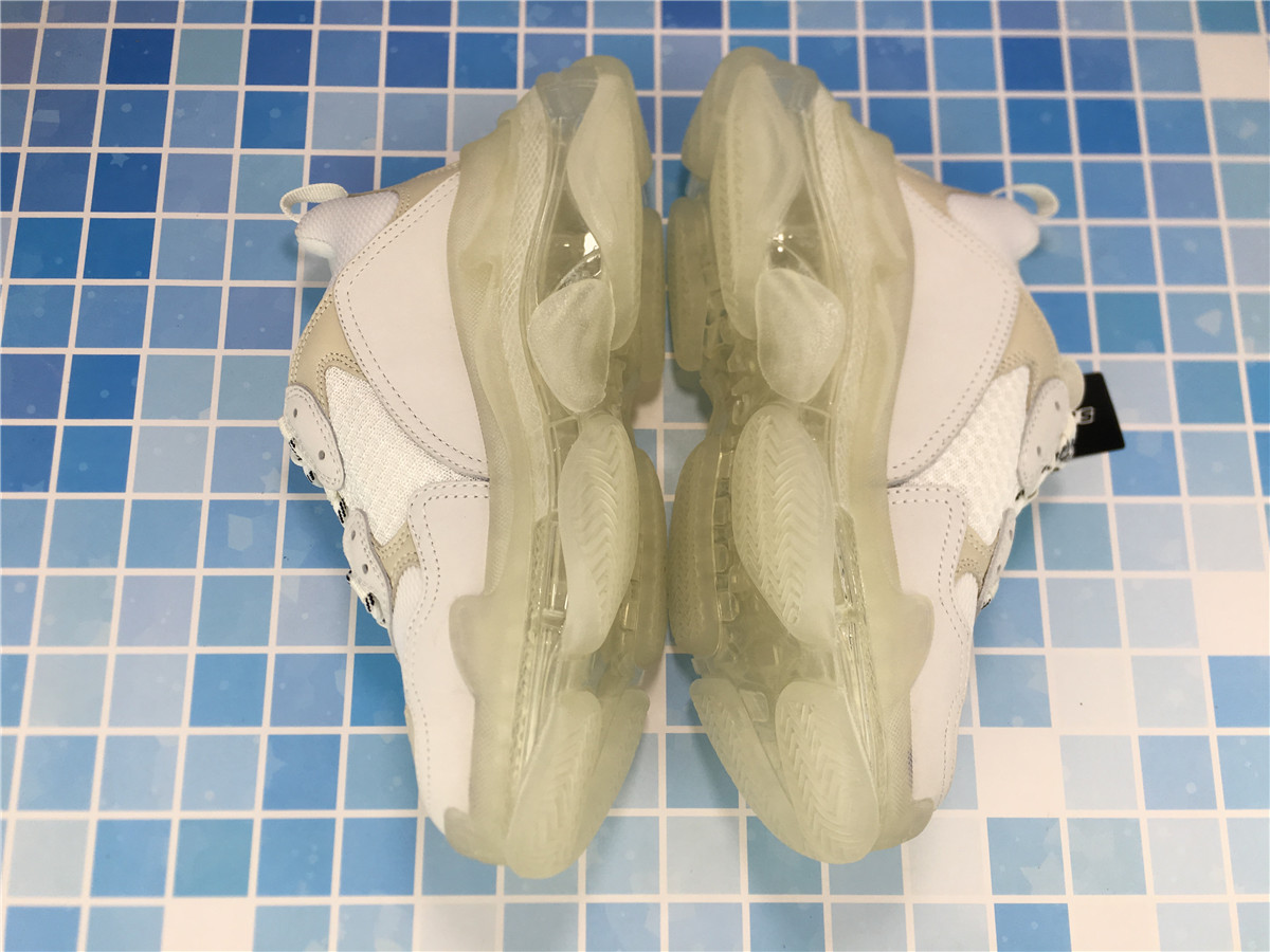 G5 Batch Balenciaga Triple S Clear Sole White Sneakers